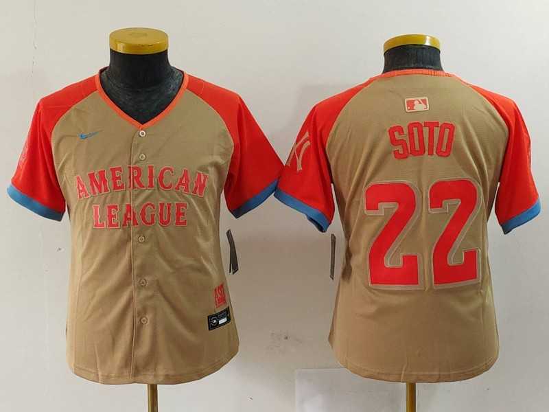 Youth New York Yankees #22 Juan Soto Cream 2024 All Star Limited Stitched Jersey,We sell and wholesale Youth New York Yankees #22 Juan Soto Cream 2024 All Star Limited Stitched Jersey on line form chian!
